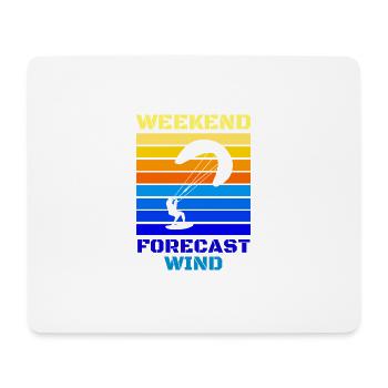 Weekend Forecast Wind Kite Surfing Extreme Sports Poison - Mouse Pad (horizontal) - white - Front