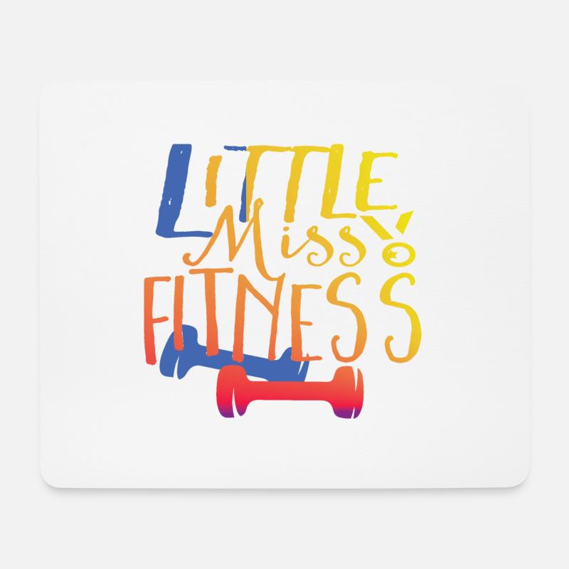 Fitness - Mousepad (Querformat) - Weiß