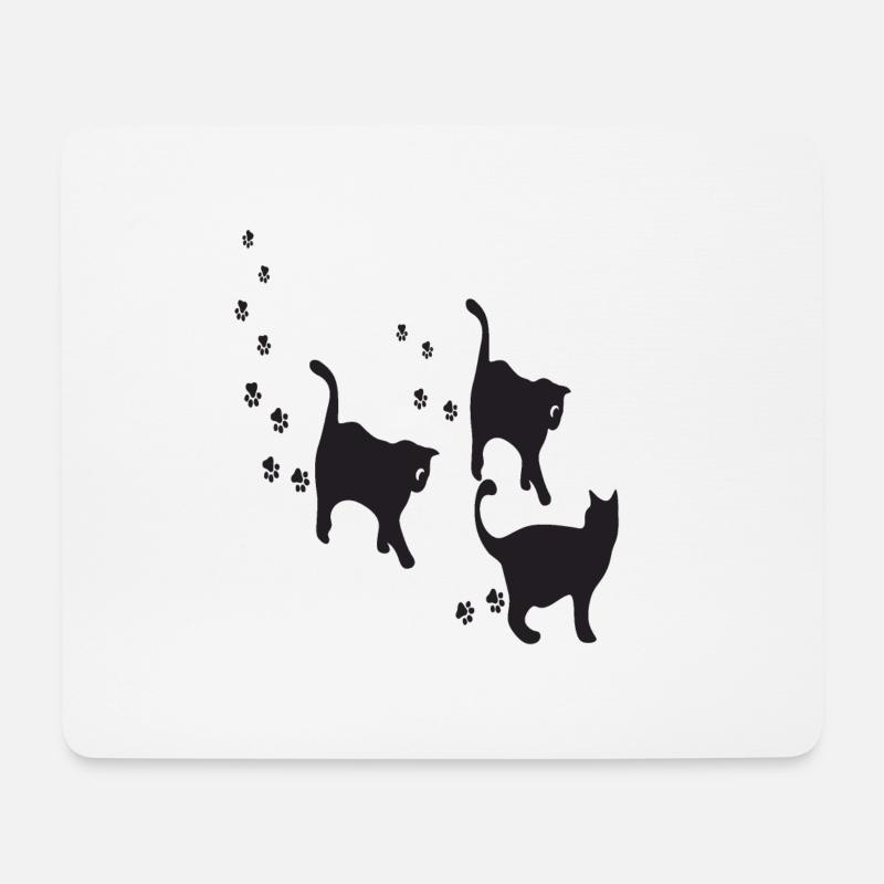 KATZEN - Mousepad (Querformat) - Weiß
