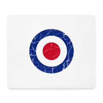 Royal Air Force Roundel Pilot Gift with Cracks - Mousepad (Querformat) - Weiß - Vorne