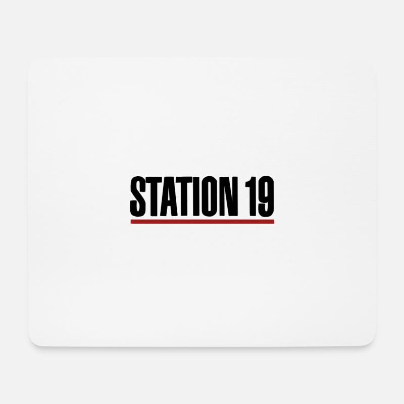 Station 19 - Mousepad (Querformat) - Weiß