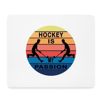 hockey is my passion field hockey sport club - Mousepad (Querformat) - Weiß - Vorne