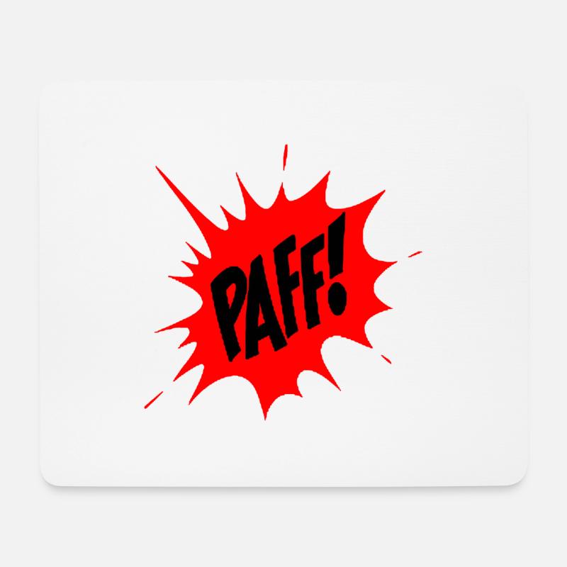 PAFF! comic book - Mouse Pad (horizontal) - white