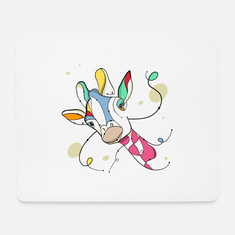 Giraffe - Mouse Pad (horizontal) - white