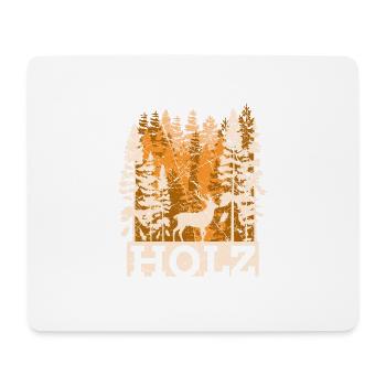 Wood Forest Lumberjack Retro Trees Gift - Mouse Pad (horizontal) - white - Front