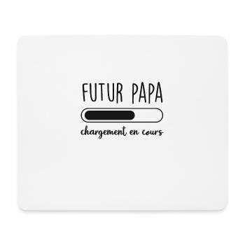 futur papa chargement en cours - Tapis de souris (format paysage) - blanc - Devant