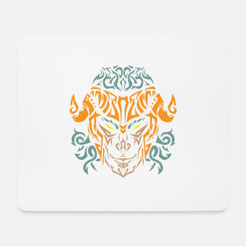 Loki Viking God Nordischer Heidentum Nordische - Mousepad (Querformat) - Weiß