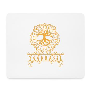 Yggdrasil der nordische Baum Wikinger Rune - Mousepad (Querformat) - Weiß - Vorne