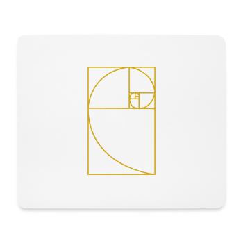 Goldener Schnitt - Mousepad (Querformat) - Weiß - Vorne