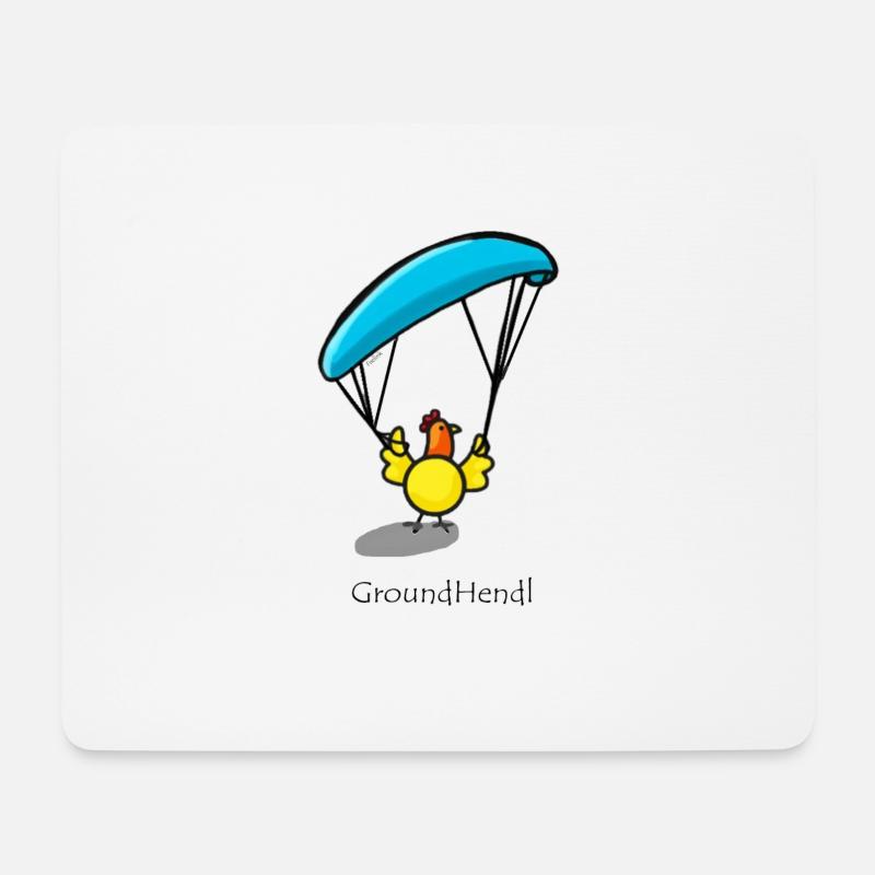 Ground Hendl Gleitschirm Paragliding Pilot - Mousepad (Querformat) - Weiß