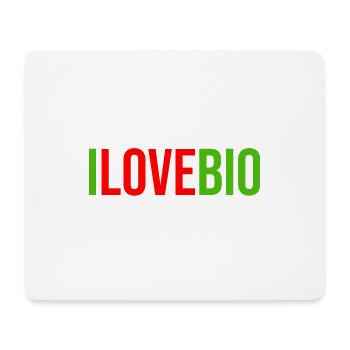 Ich liebe Bio - Mousepad (Querformat) - Weiß - Vorne