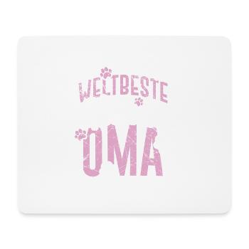 Hundebesitzer Weltbeste Hunde Oma Hundebesitzer - Mousepad (Querformat) - Weiß - Vorne