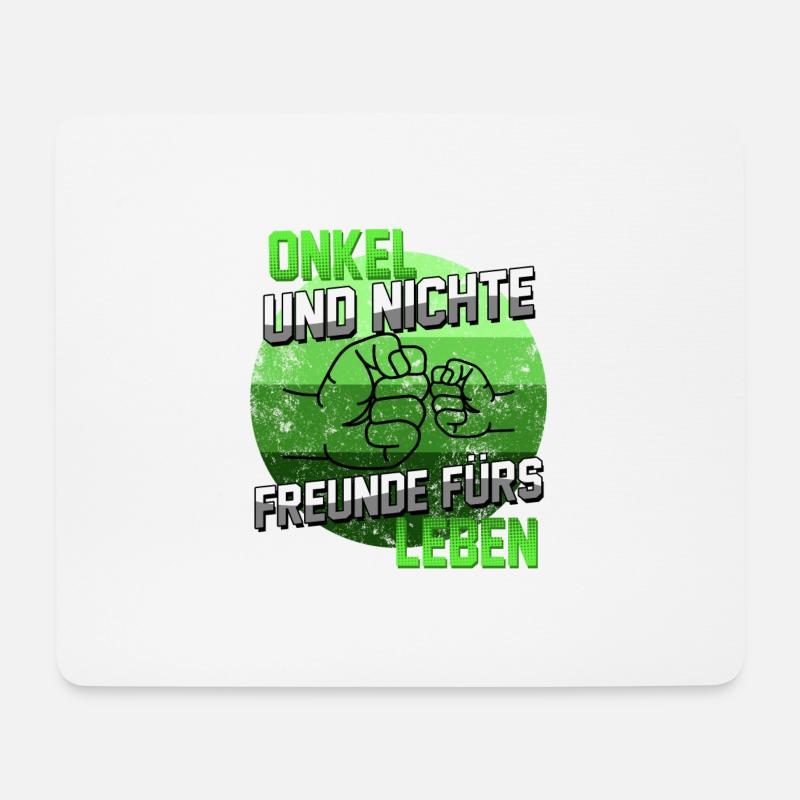 Onkel Geschenk Spruch Onkel und Nichte Freunde - Mousepad (Querformat) - Weiß