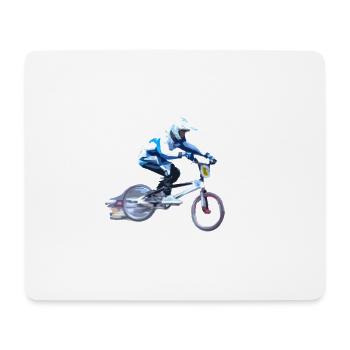vélo bmx vtt - Tapis de souris (format paysage) - blanc - Devant