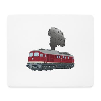 Locomotive diesel Ludmilla Lok Taiga Drum BR 130 BR 132 - Tapis de souris (format paysage) - blanc - Devant