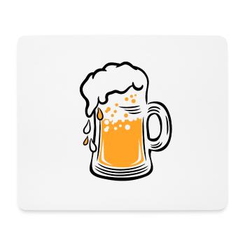 01 Mass beer drops 3c - Mouse Pad (horizontal) - white - Front