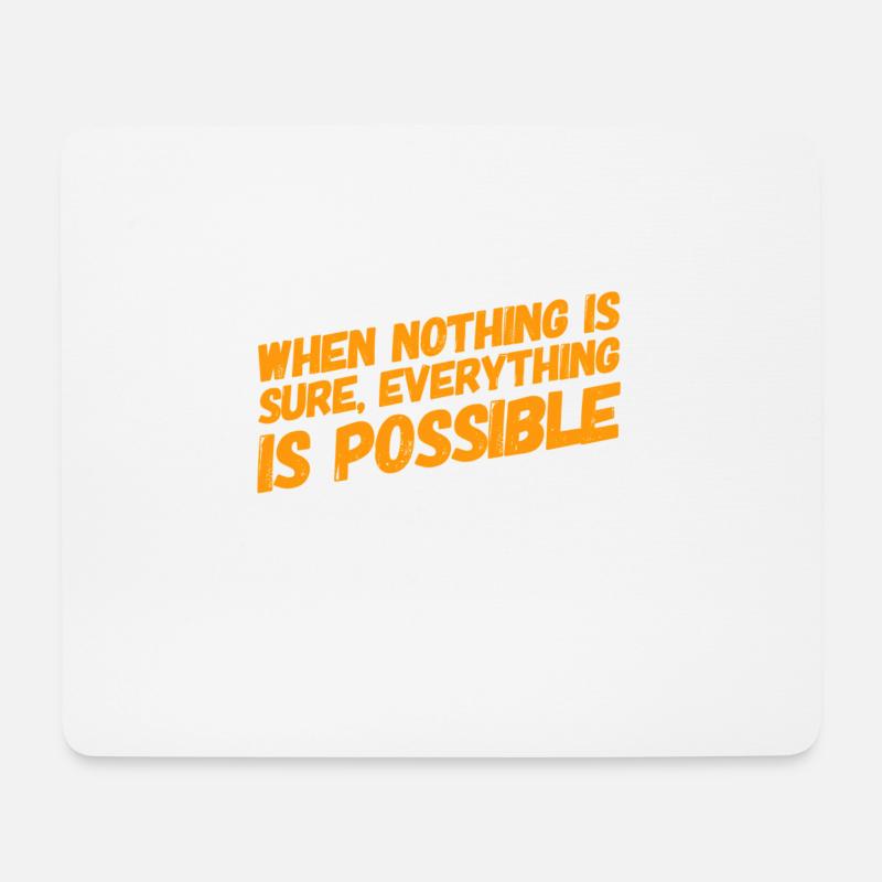 ich bin ein Optimist - Mousepad (Querformat) - Weiß