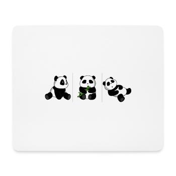 sit - eat - sleep - Tapis de souris (format paysage) - blanc - Devant