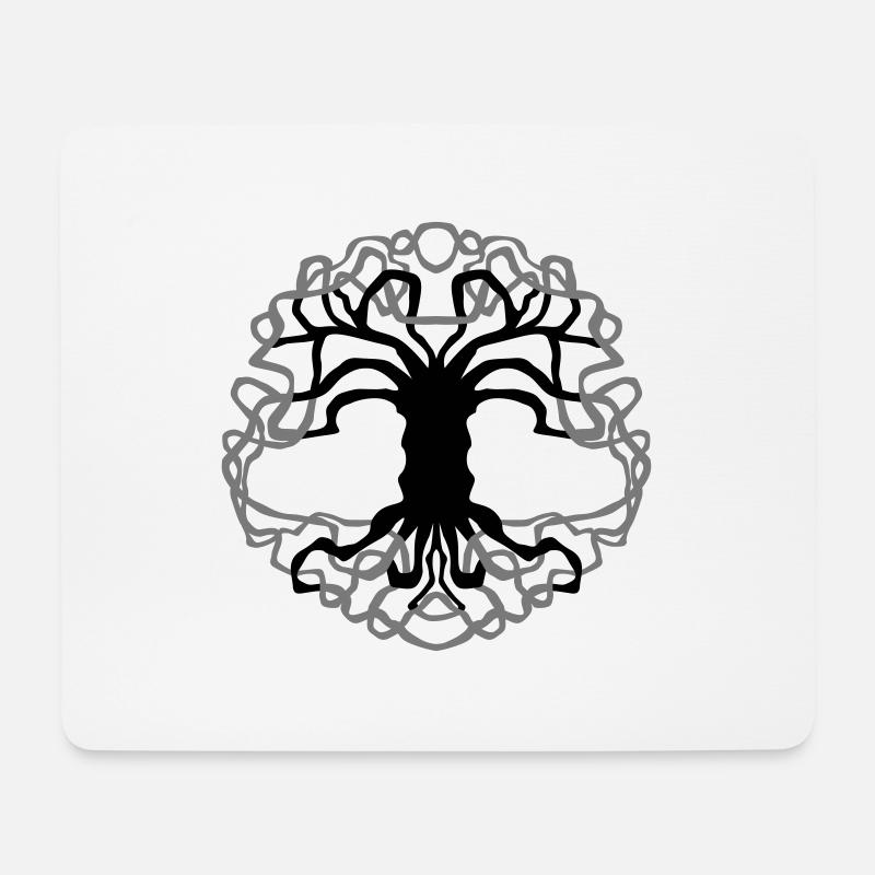 Lebensbaum,Keltisch,Esoterik,Geschenkidee, Symbol - Mousepad (Querformat) - Weiß