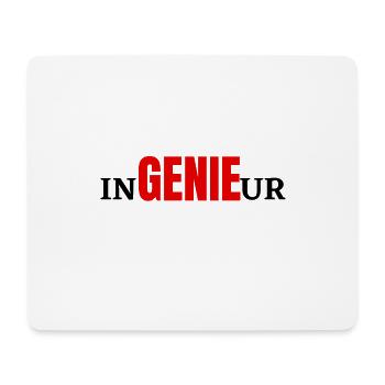 ingenieur et genie - Tapis de souris (format paysage) - blanc - Devant