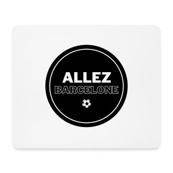 allez barcelone football soccer foot ballon - Tapis de souris (format paysage) - blanc - Devant