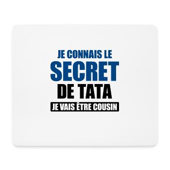 JE VAIS ETRE COUSIN - FUTUR COUSIN - Tapis de souris (format paysage) - blanc - Devant