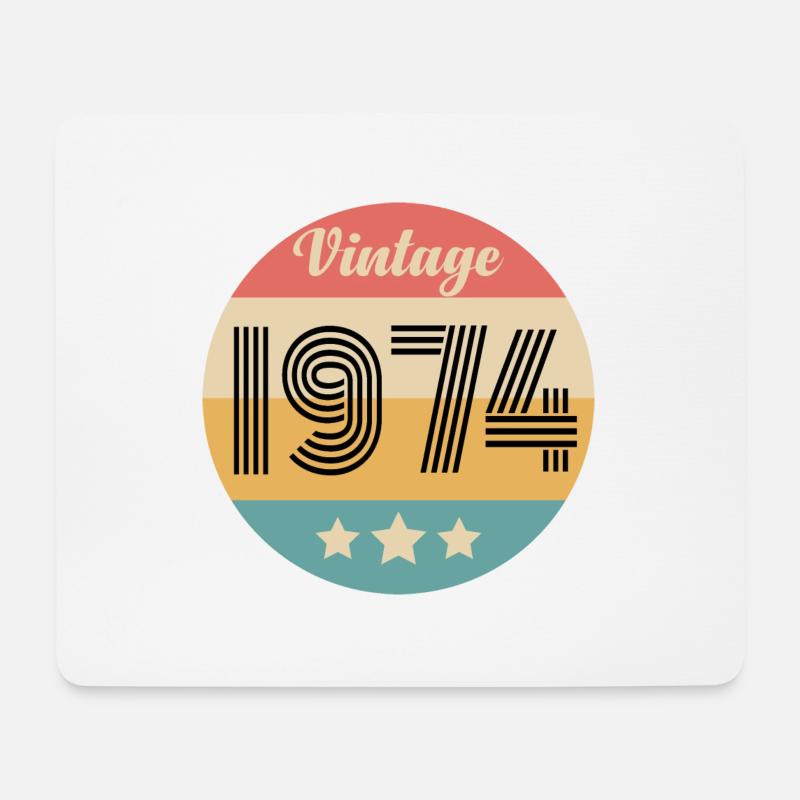Jahrgang 1974 - Mousepad (Querformat) - Weiß