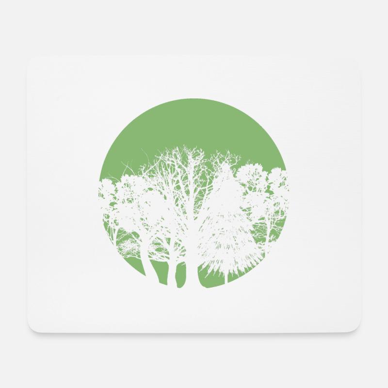 Kreis Wald - Mousepad (Querformat) - Weiß