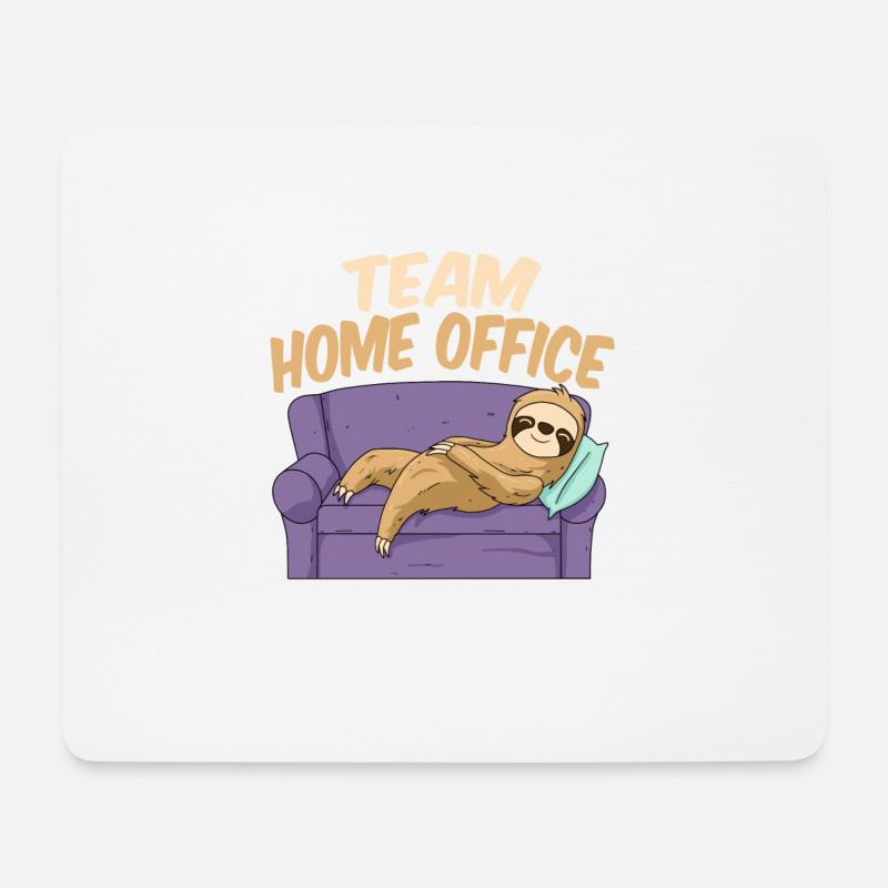 Team Home Office Büro Homeoffice Spruch Büro Witz - Mousepad (Querformat) - Weiß