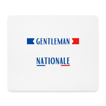 National gentleman, gift man, t-shirt humor - Mouse Pad (horizontal) - white - Front