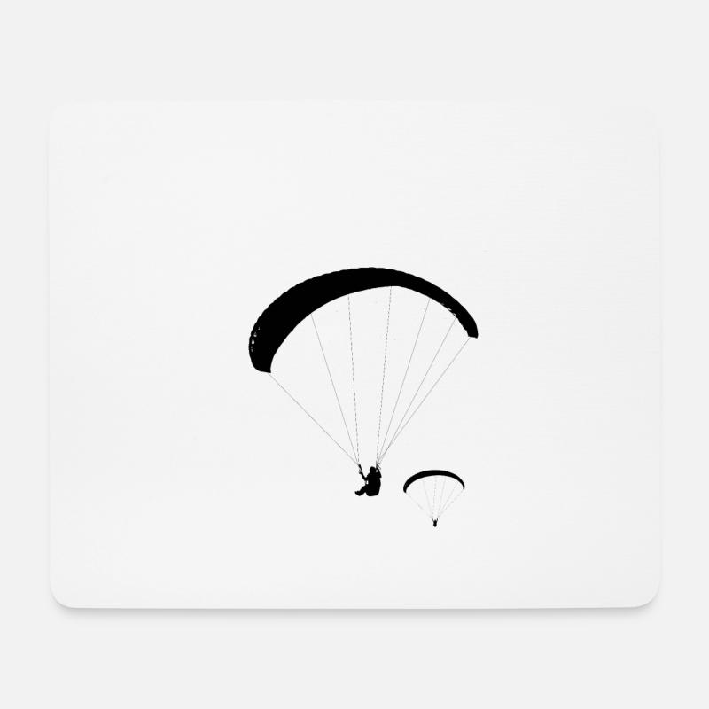 zwei gleiter - Mousepad (Querformat) - Weiß