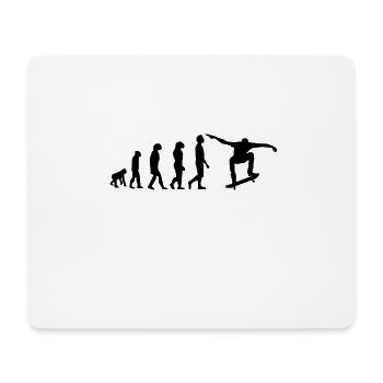SKATE EVOLUTION - Mousepad (Querformat) - Weiß - Vorne