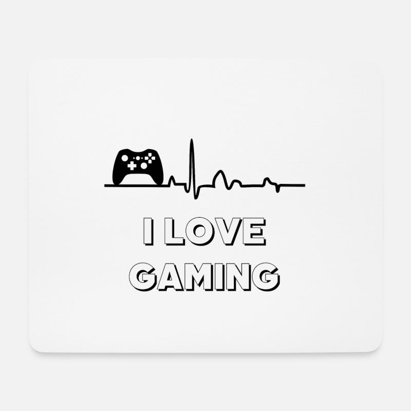 Gaming - Mousepad (Querformat) - Weiß