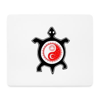 Schildkröte - Mousepad (Querformat) - Weiß - Vorne