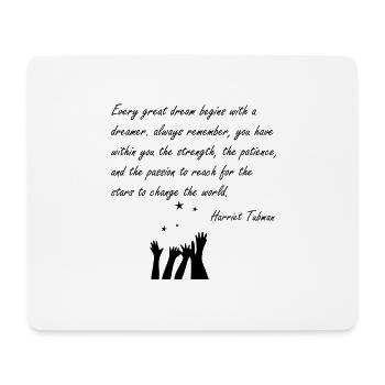 Every Great Dream - Tapis de souris (format paysage) - blanc - Devant