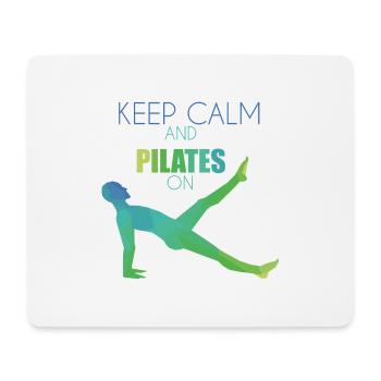 Pilates - Mousepad (Querformat) - Weiß - Vorne