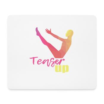 Pilates Cadeau - Tapis de souris (format paysage) - blanc - Devant