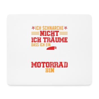 Lustiger Schnarch Spruch gegen lautes Schnarchen - Mousepad (Querformat) - Weiß - Vorne