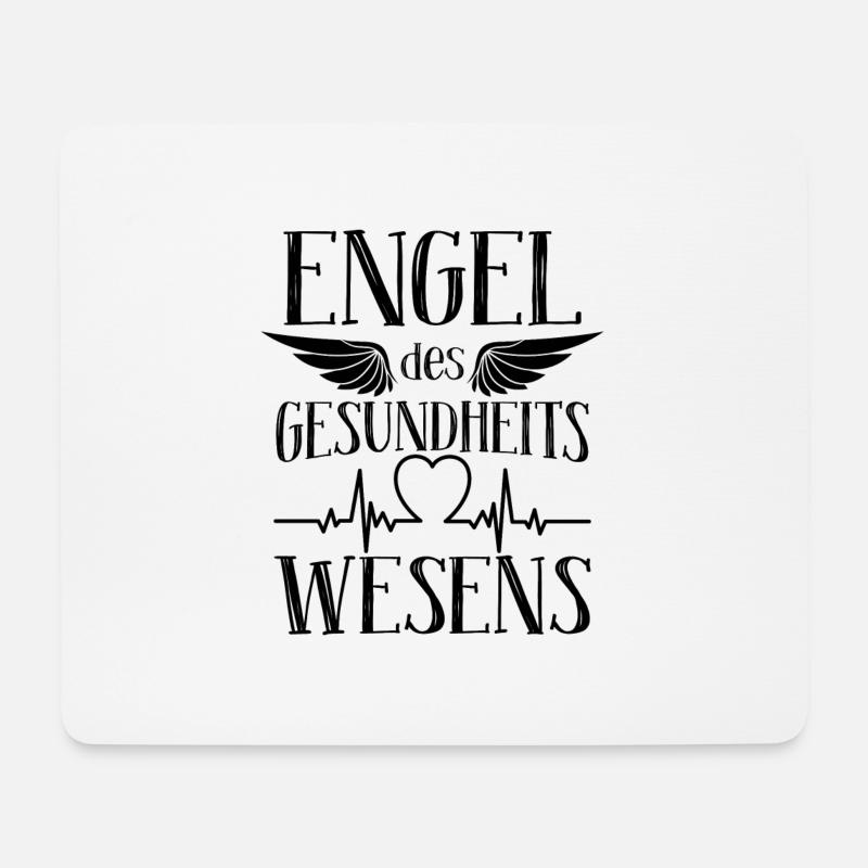 Engel puls Krankenschwester Krankenhaus Arzt - Mousepad (Querformat) - Weiß