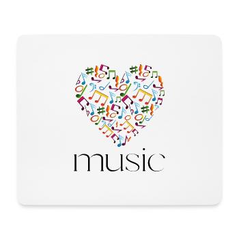 music - Mouse Pad (horizontal) - white - Front