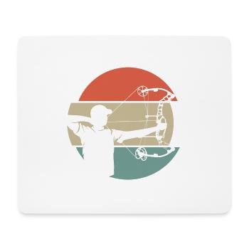 Bogenschießen Bogenschütze Compoundbogen Bögen - Mousepad (Querformat) - Weiß - Vorne