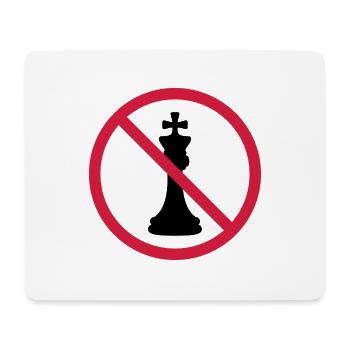 Kein Schach König - Mousepad (Querformat) - Weiß - Vorne