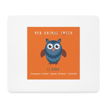 EU-EULE/ANIMAL TOTEM - Mousepad (Querformat) - Weiß - Vorne