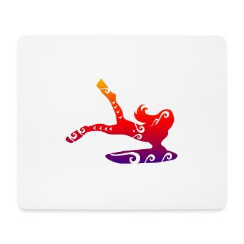 Maori Bodyboarding Mädchen Tribal Tattoo Geschenk - Mousepad (Querformat) - Weiß - Vorne