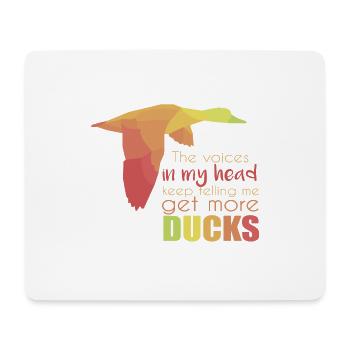 Canard - Tapis de souris (format paysage) - blanc - Devant