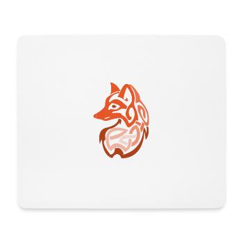 Celtic Symbols Fox Celtic Knot Gift - Mouse Pad (horizontal) - white - Front