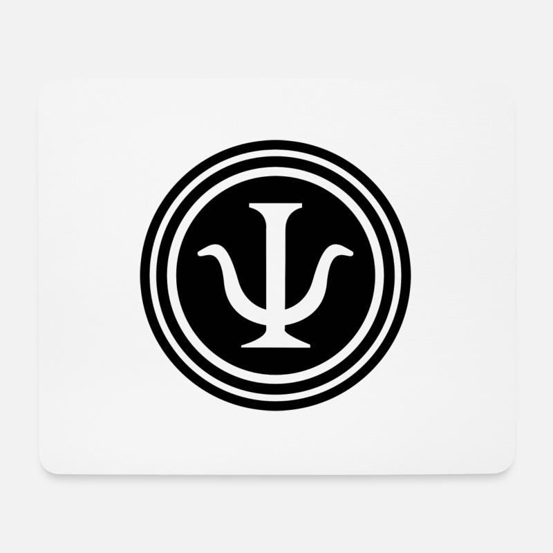 Psychologie Psychologe Student Symbol - Mousepad (Querformat) - Weiß