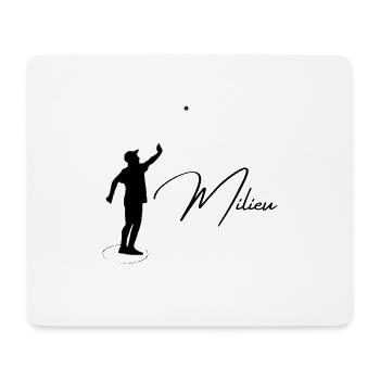 Boule Silhouette Milieu - Tapis de souris (format paysage) - blanc - Devant