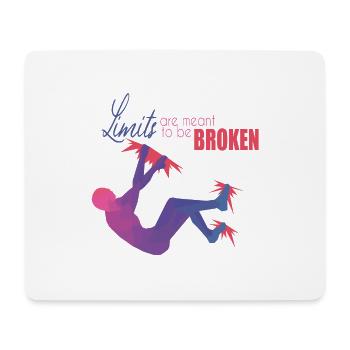 Bouldering - Mouse Pad (horizontal) - white - Front