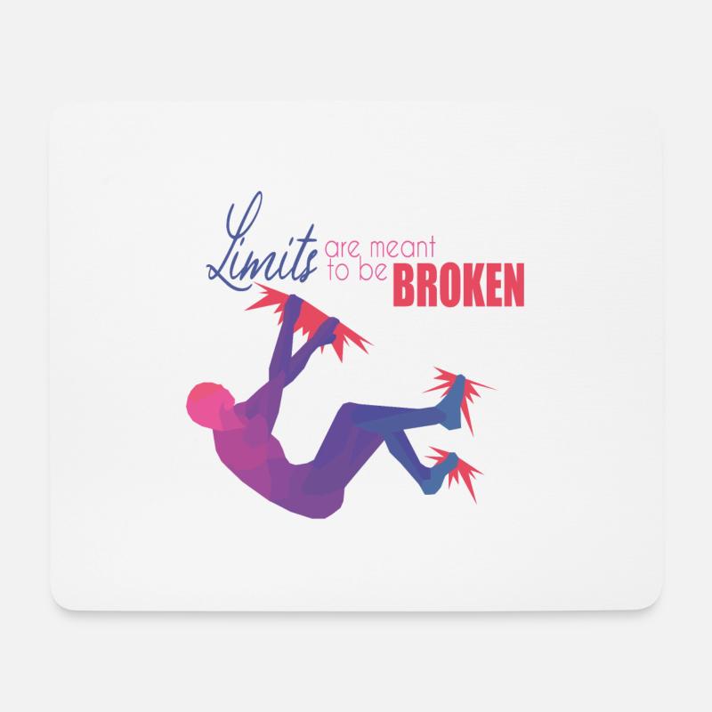 Bouldern - Mousepad (Querformat) - Weiß